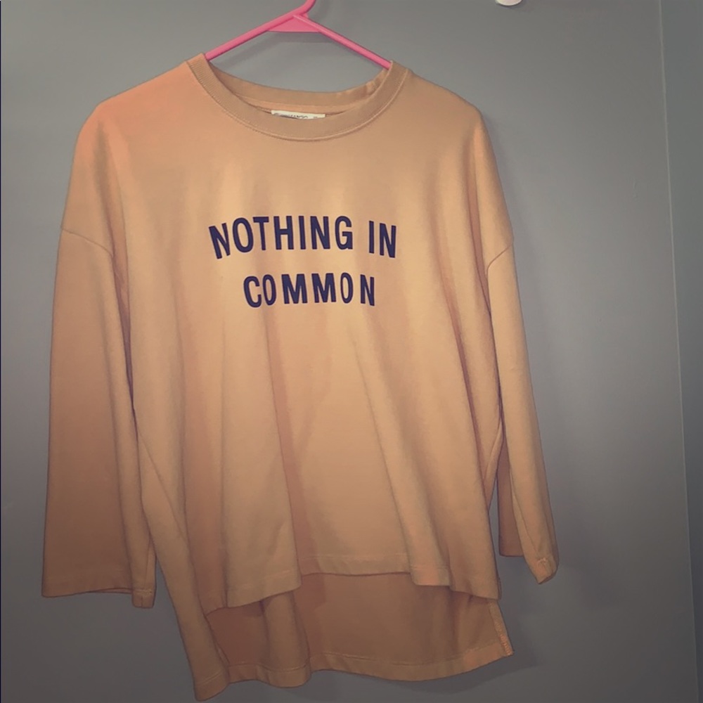(MANGO) A tan sweater